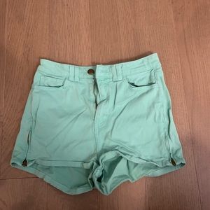 Teal shorts